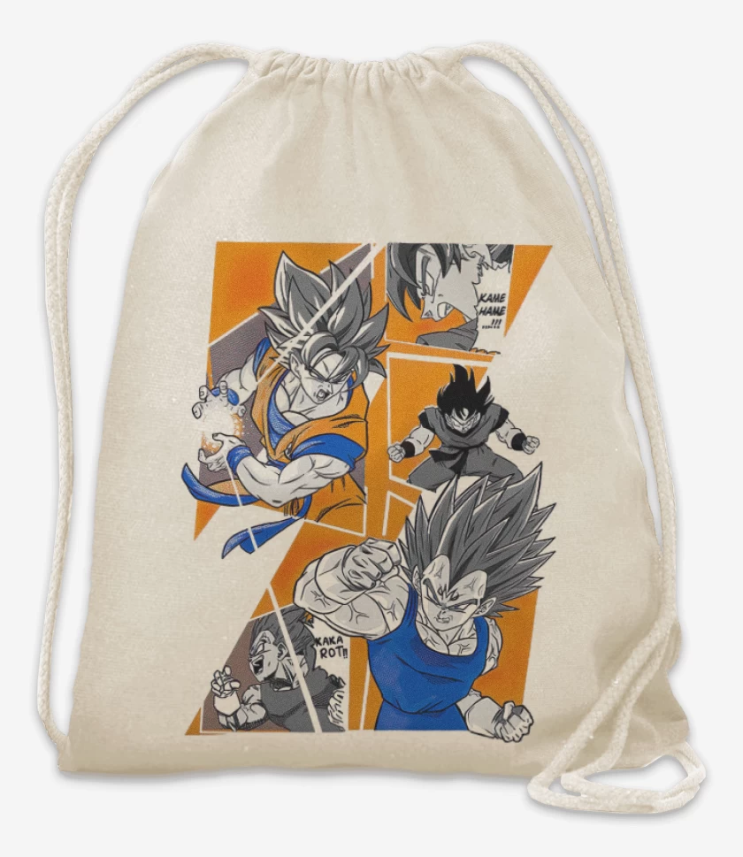 Mochila Blanco de Saiyan battle