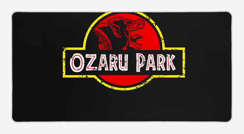 Mouse pad Gamer Negro de Ozaru park