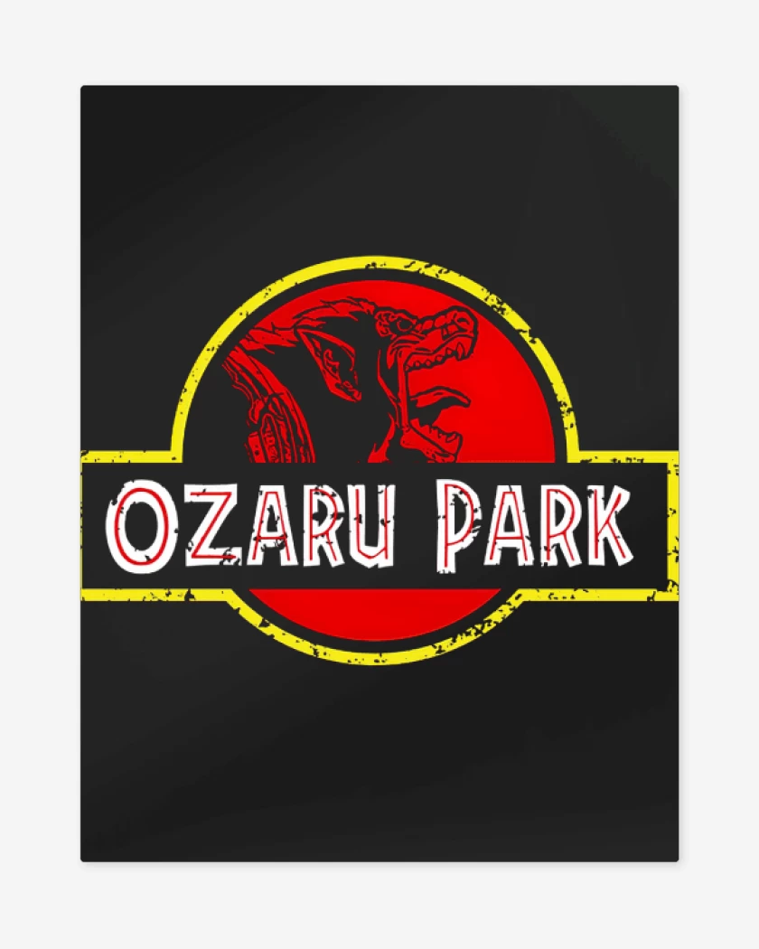Print metalico Negro de Ozaru park