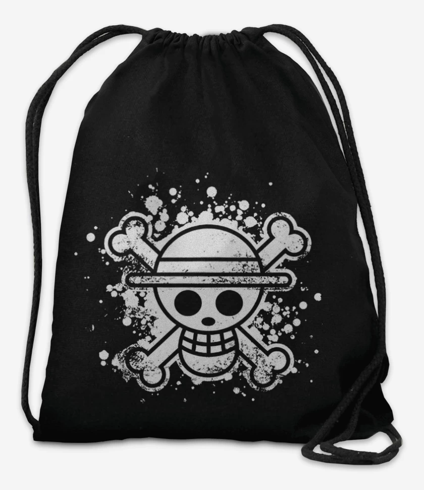 Mochila Negro de One piece Blanco