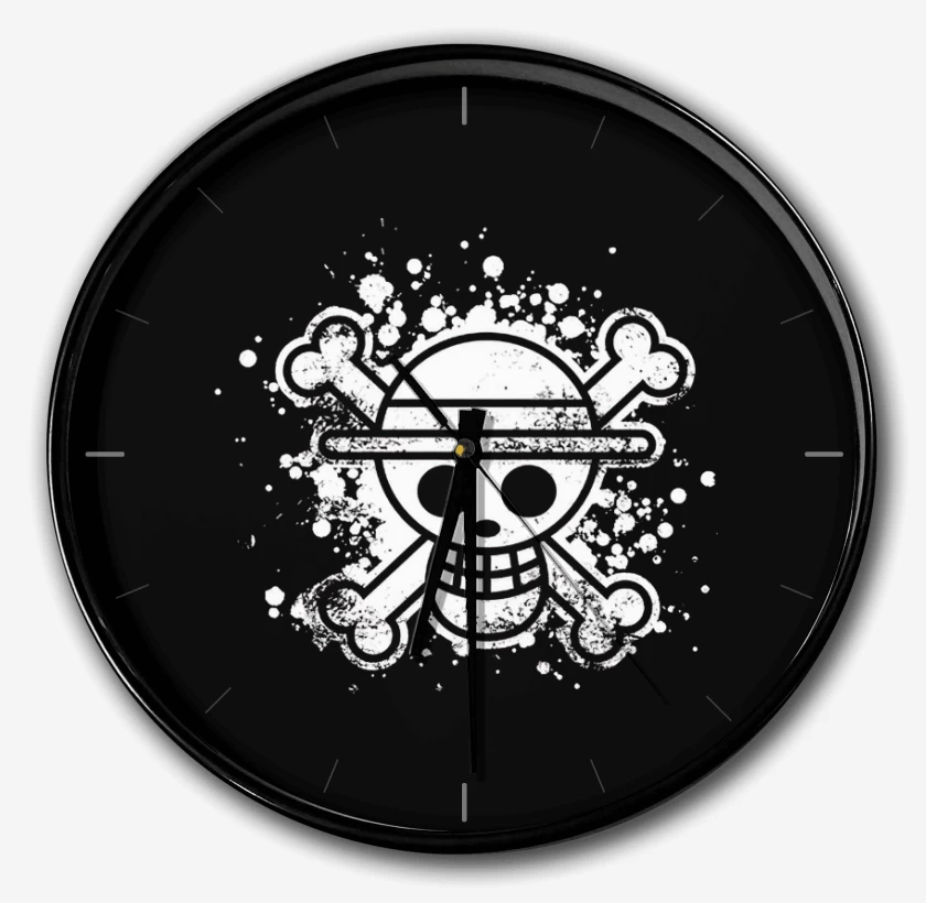 Reloj Negro de One piece Blanco