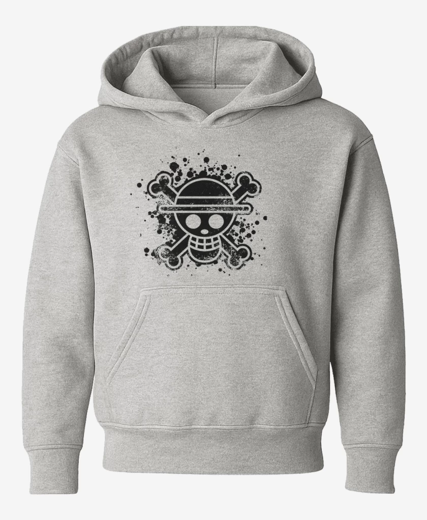 Poleron de niño Gris Melange de One piece negro