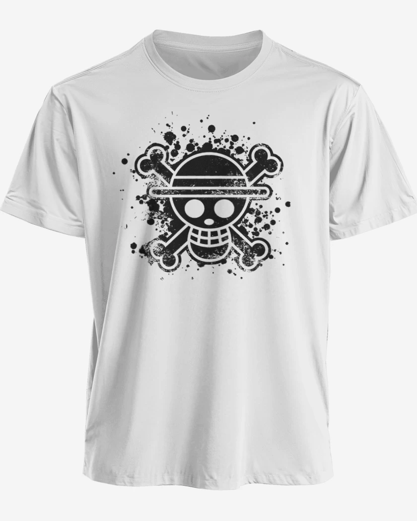 Polera premium Blanco de One piece negro