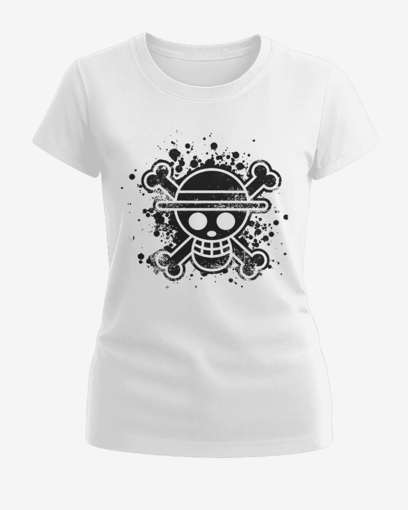 Polera de Mujer Blanco de One piece negro