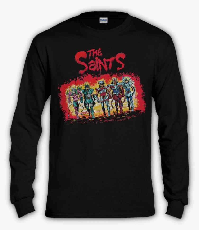 Polera manga larga Negro de Los caballeros