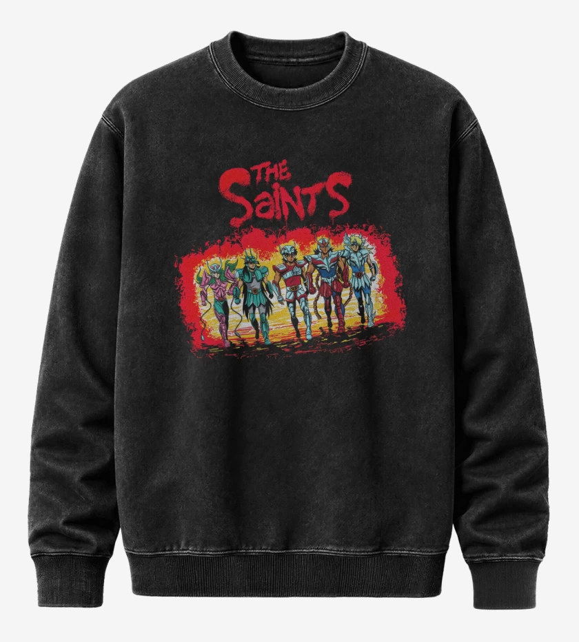 Poleron Polo Acid Wash Negro de Los caballeros