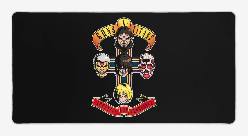 Mouse pad Gamer Guns n titans