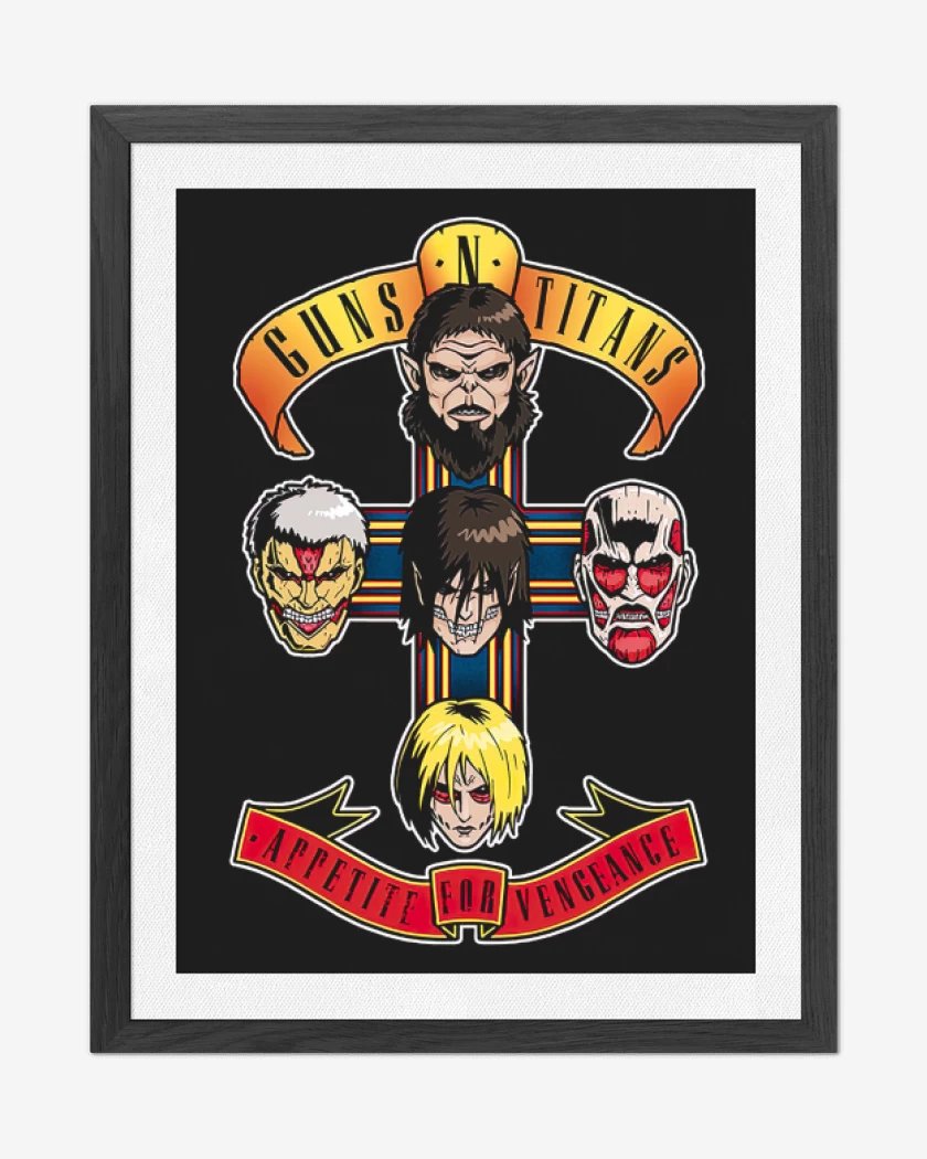 Cuadro decorativo Guns n titans
