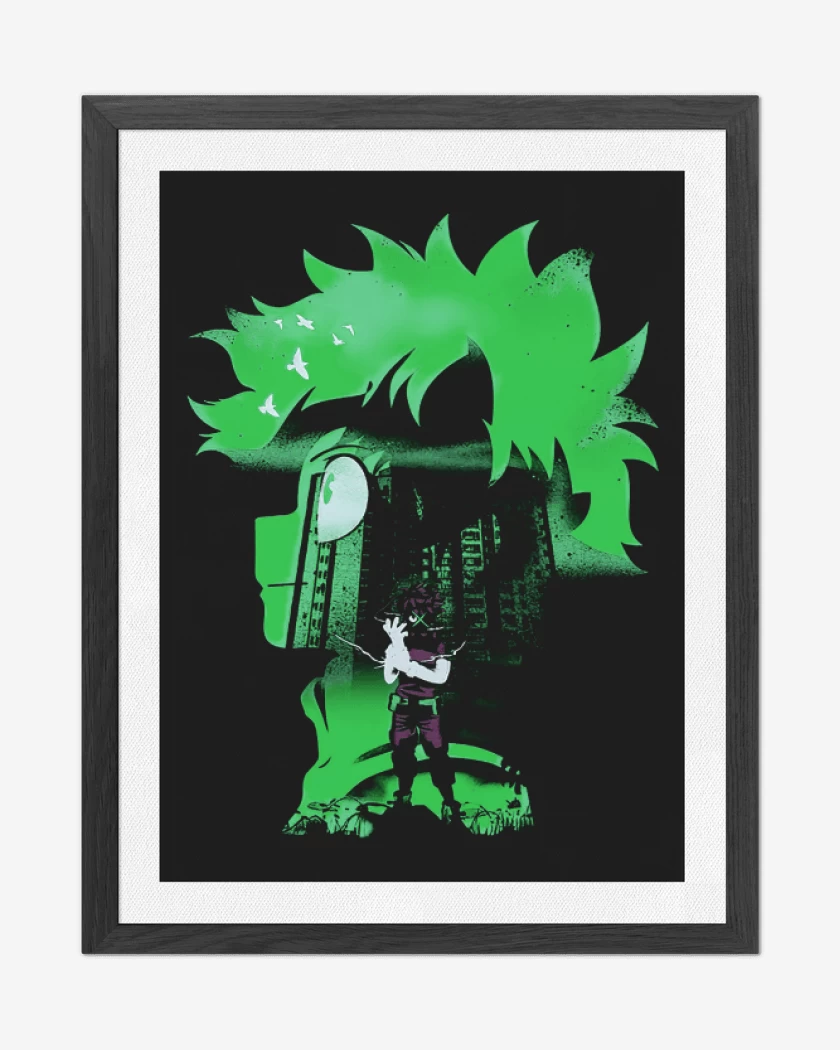 Cuadro decorativo Deku hero