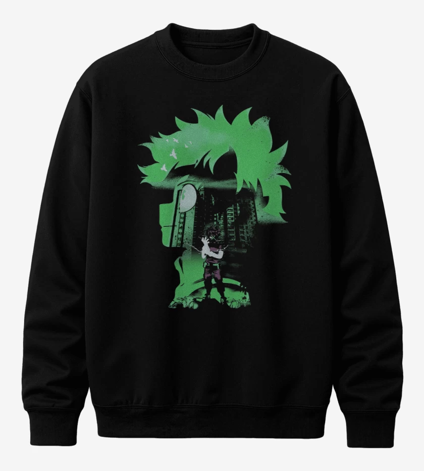Poleron polo Negro de Deku hero