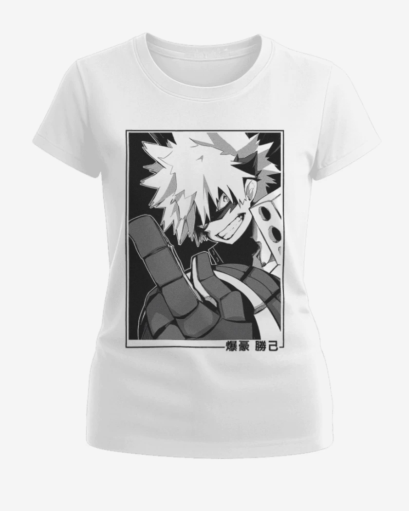Polera de Mujer Blanco de Bakugo 