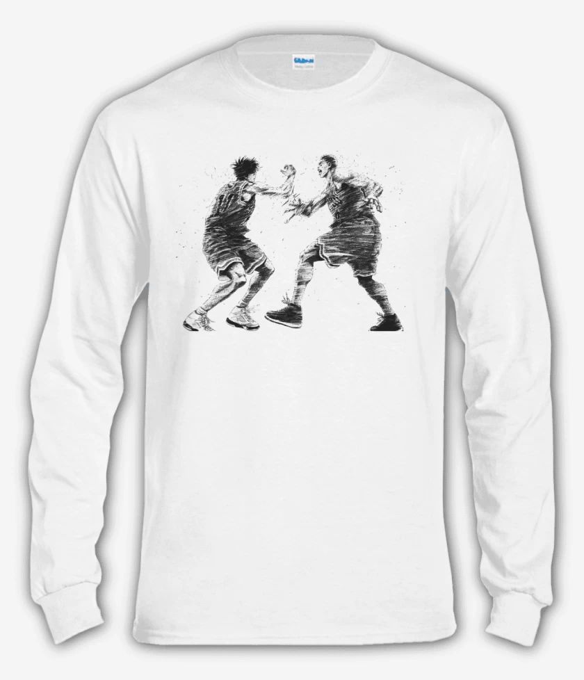 Polera manga larga Rukawa y Hanamichi son amigos