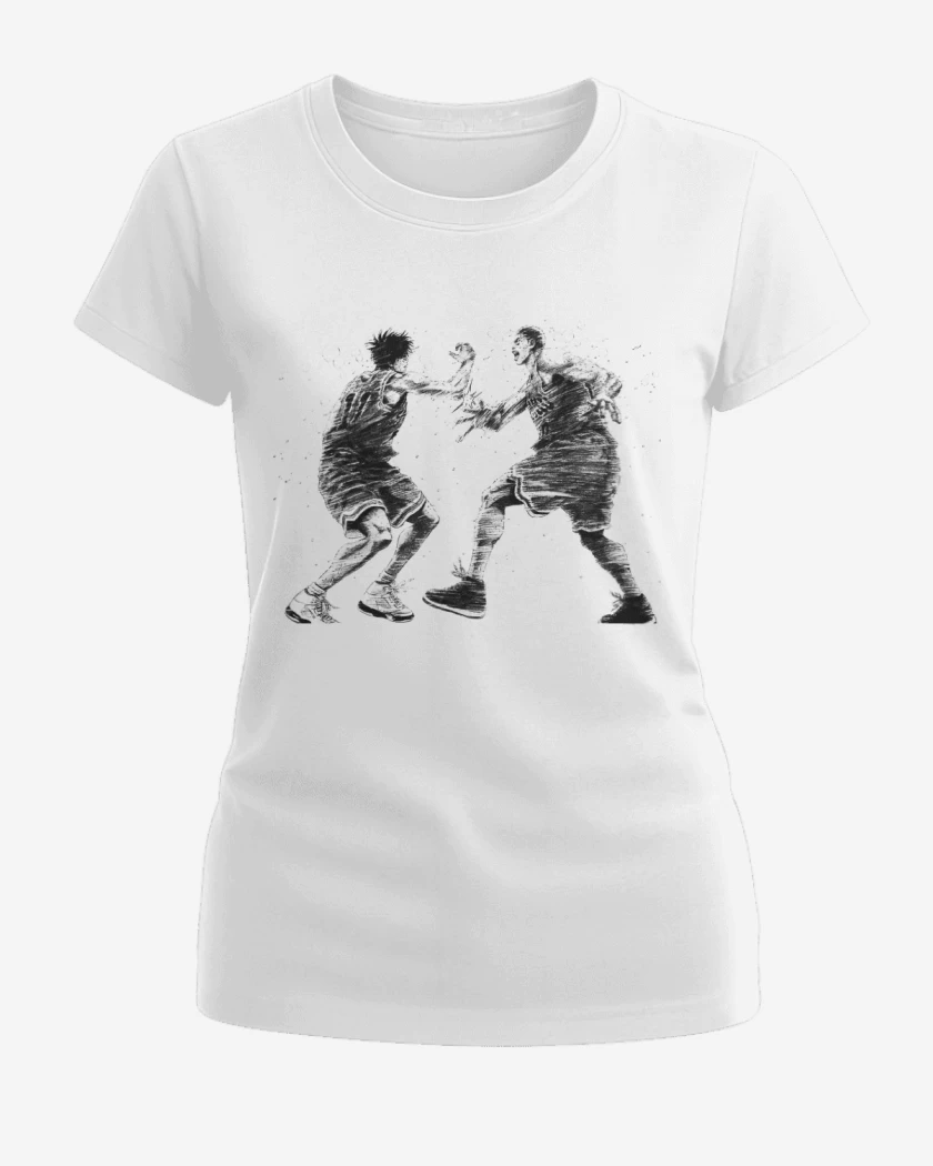 Polera de Mujer Rukawa y Hanamichi son amigos