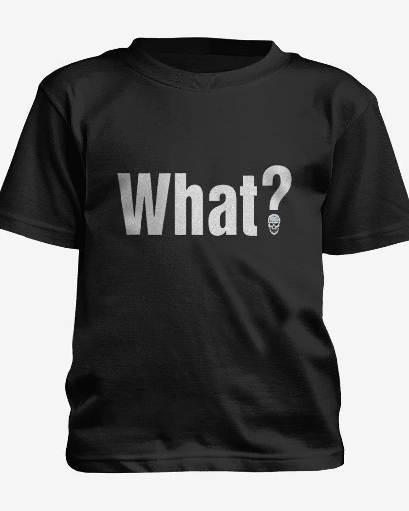 Polera de niño Negro de What?