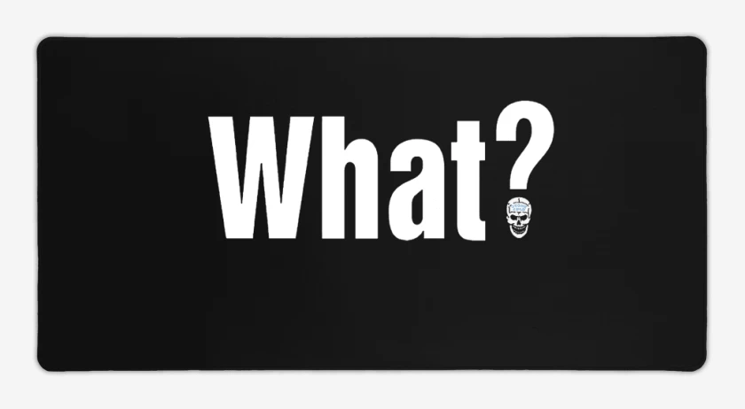 Mouse pad Gamer Negro de What?