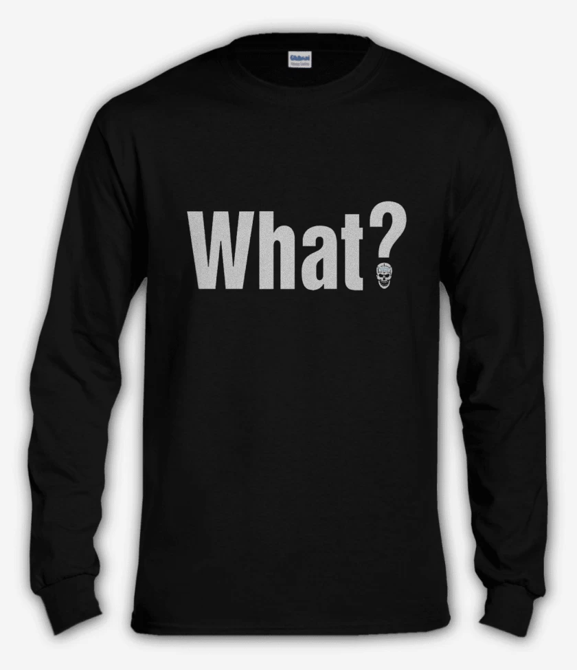 Polera manga larga Negro de What?