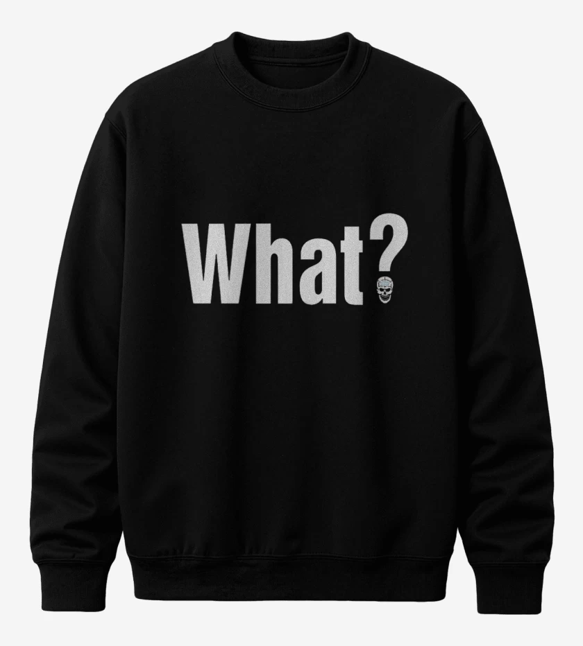 Poleron polo Negro de What?