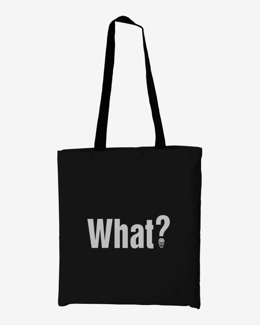 Totebag Negro de What?