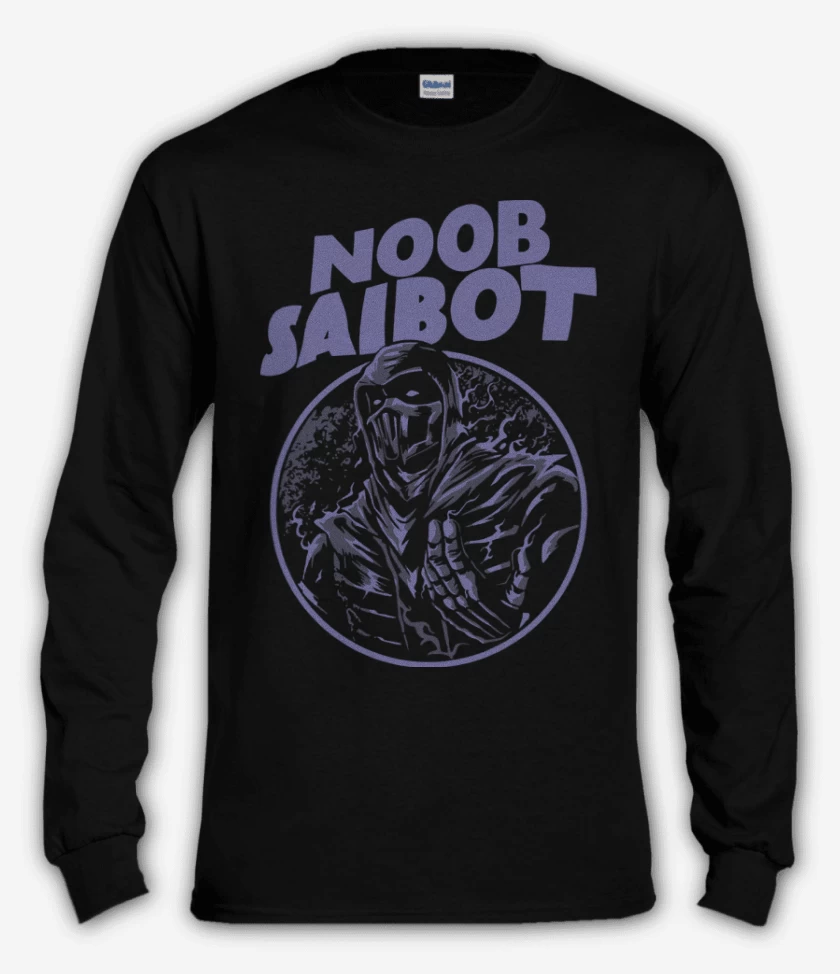 Polera manga larga Negro de Noob Saibot