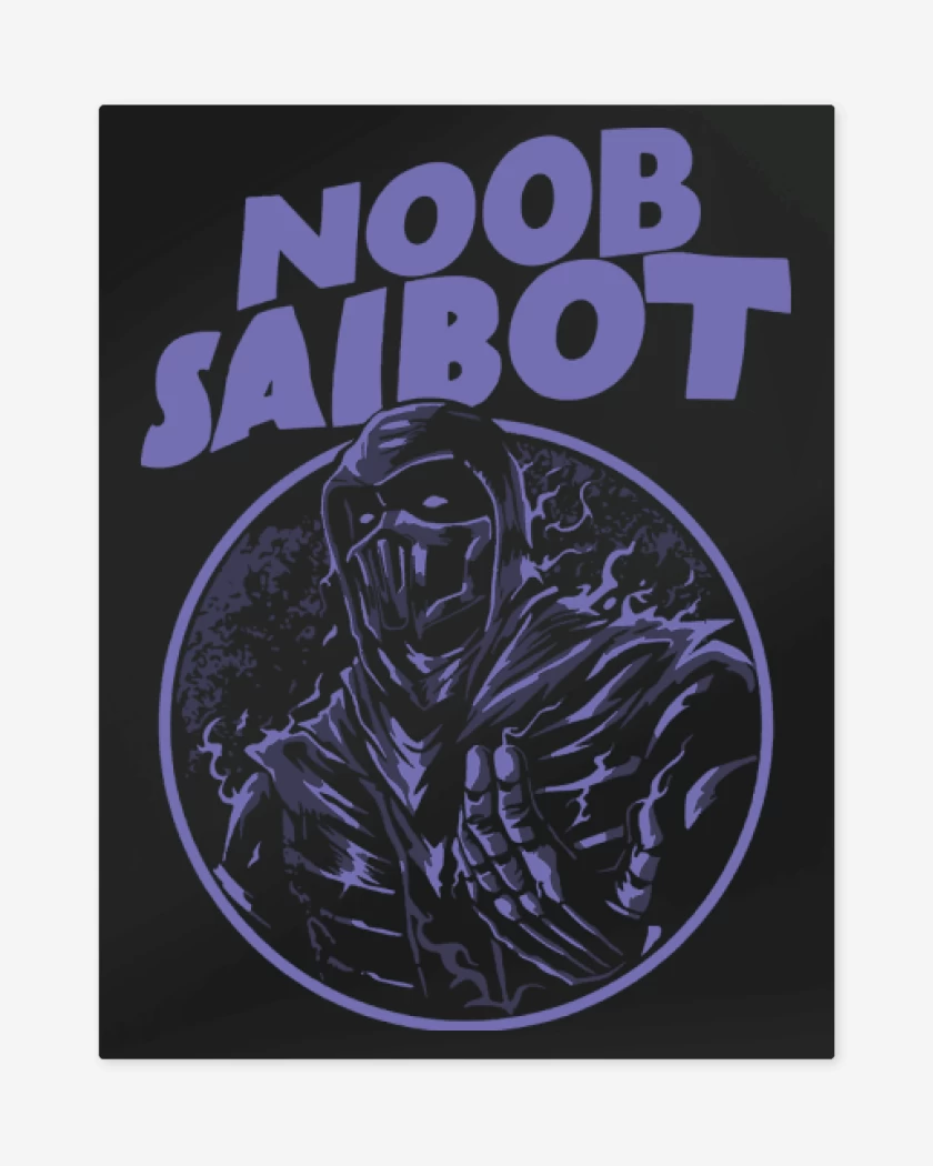 Print metalico Negro de Noob Saibot