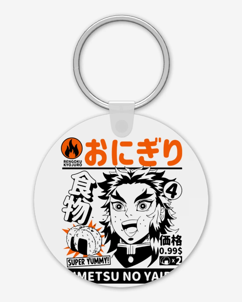 Llavero Blanco de Rengoku