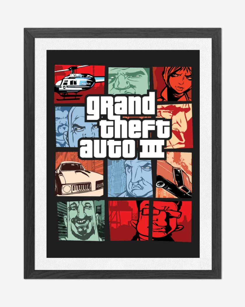 Cuadro decorativo Negro de GTA III
