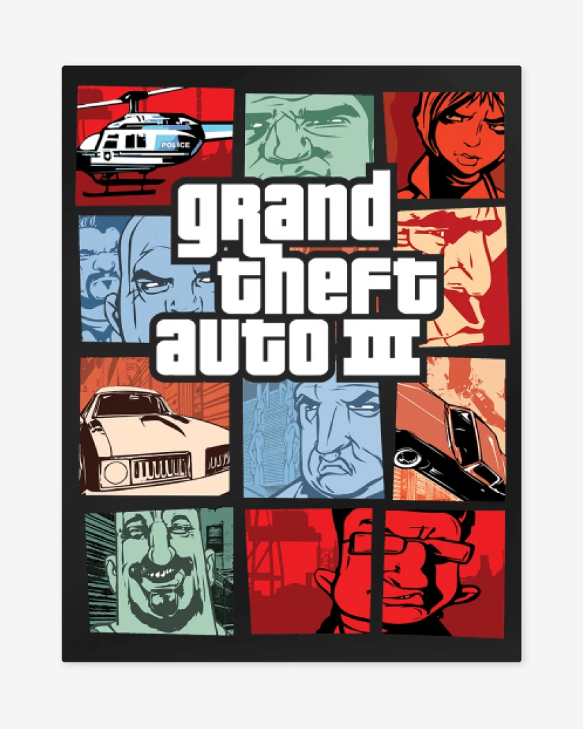 Print metalico Negro de GTA III