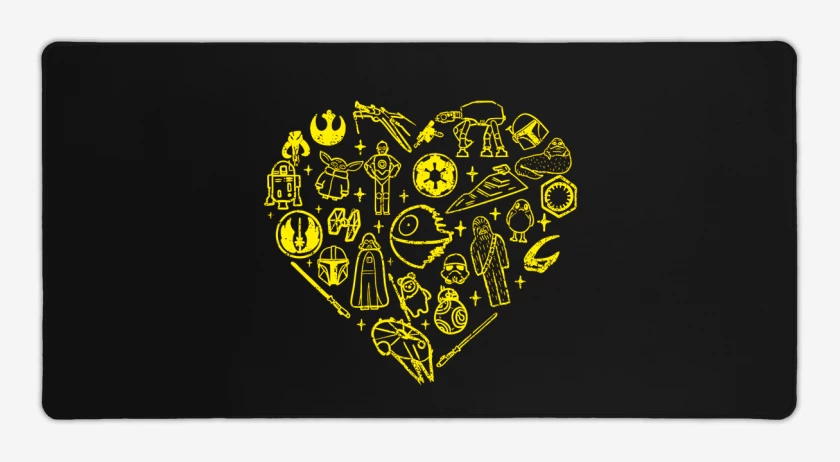 Mouse pad Gamer Negro de Estawa