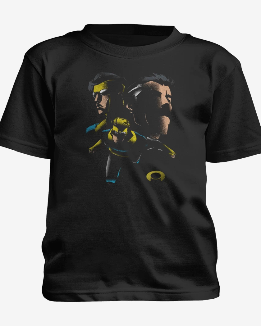 Polera de niño Negro de invinsible y omni