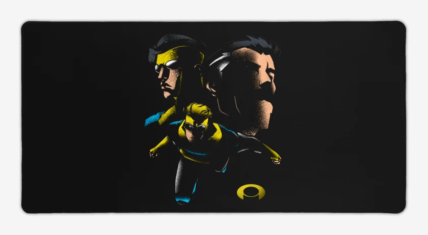 Mouse pad Gamer Negro de invinsible y omni