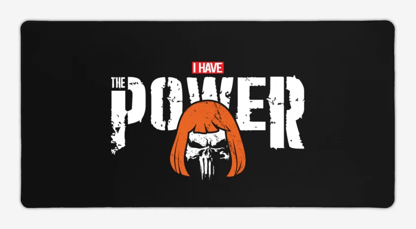 Mouse pad Gamer Negro de i have the powersher
