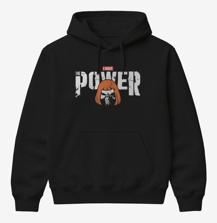 Poleron Canguro básico Negro de i have the powersher