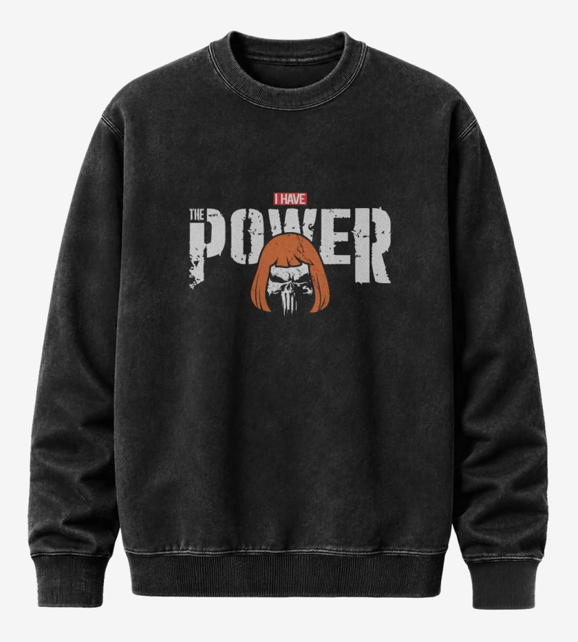 Poleron Polo Acid Wash Negro de i have the powersher
