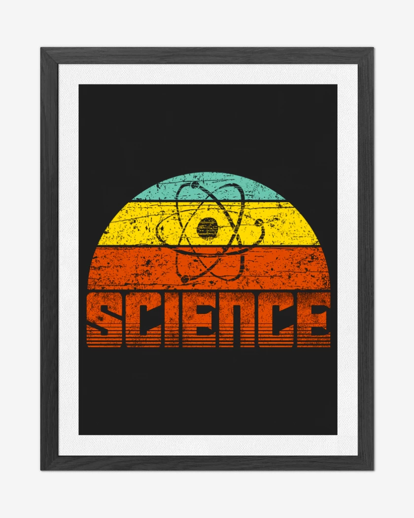 Cuadro decorativo Negro de Science