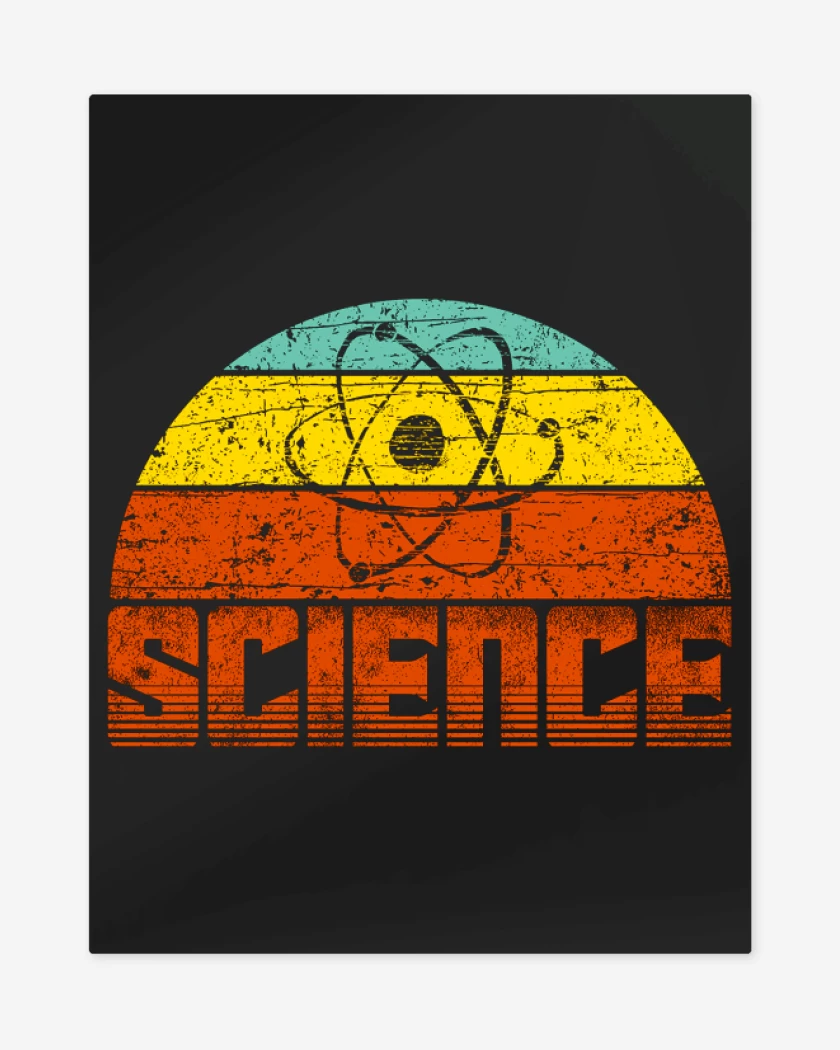 Print metalico Negro de Science