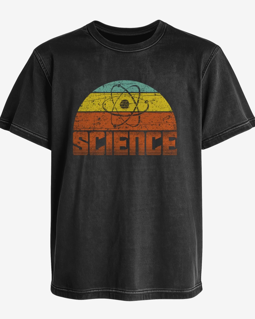 Polera desgastada Negro de Science