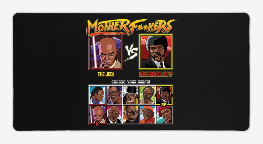 Mouse pad Gamer Negro de Mother Fxxkers