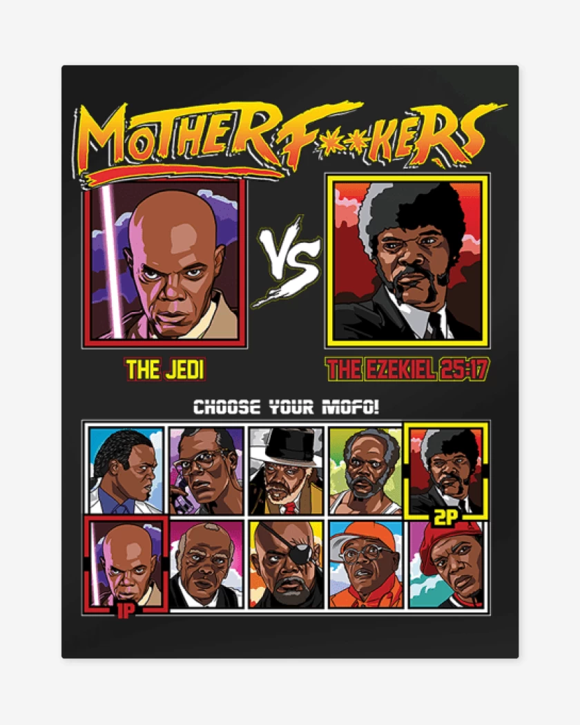 Print metalico Negro de Mother Fxxkers