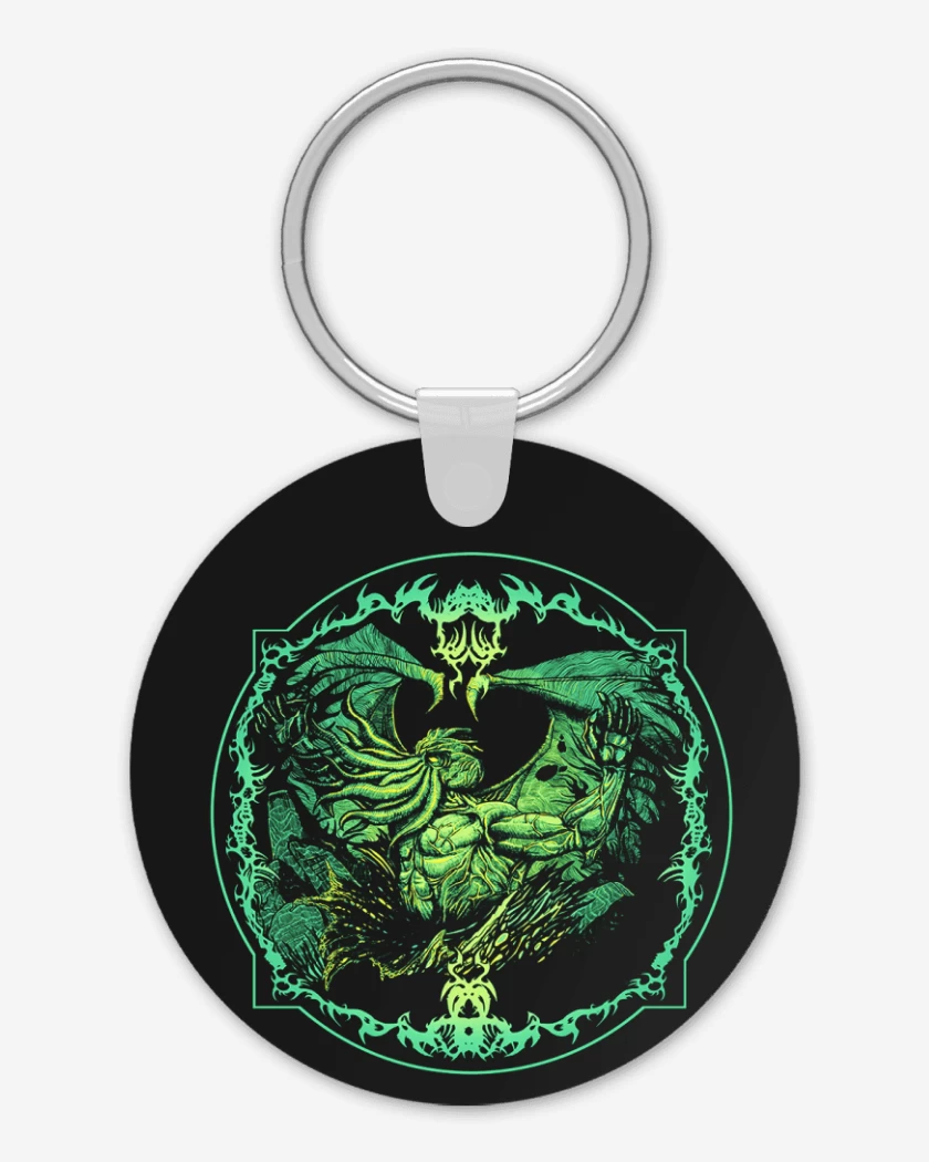 Llavero Negro de Cthulhu musculoso