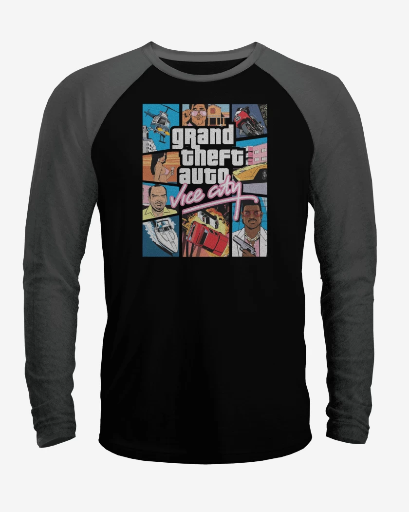 Polera Raglan GTA Vice CIty