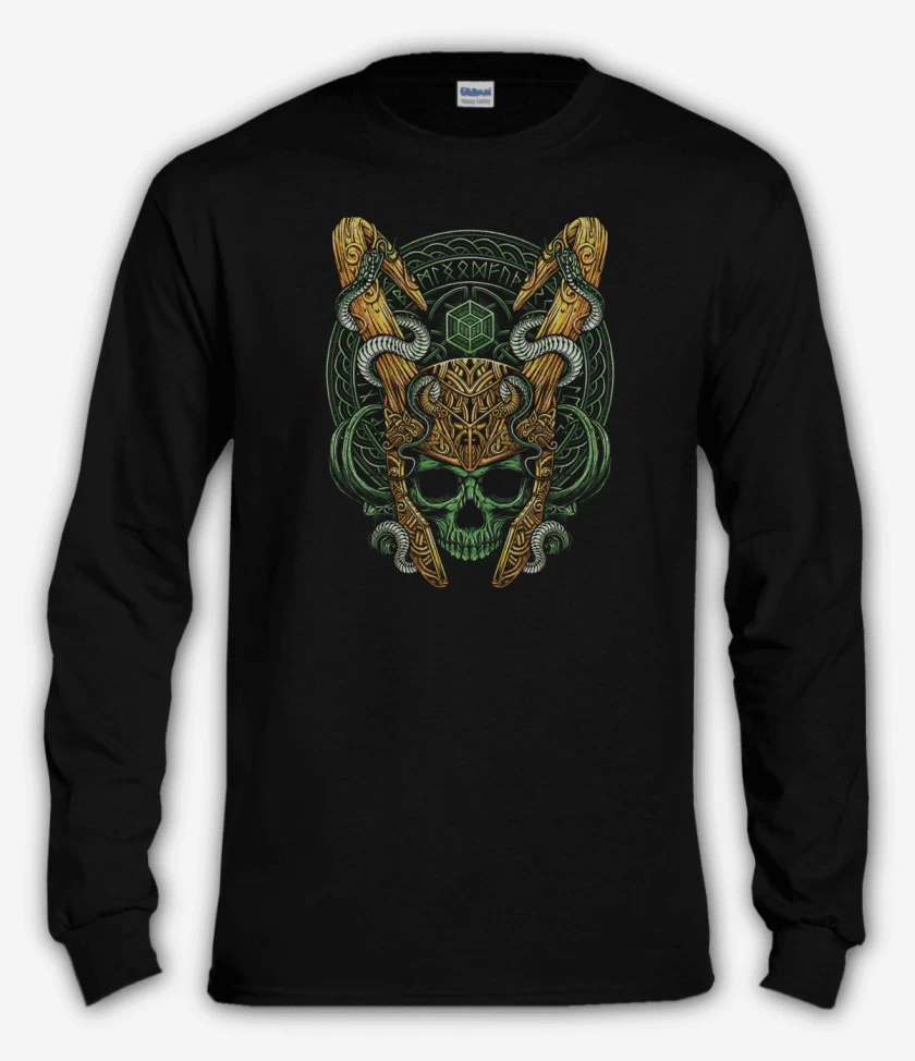 Polera manga larga Negro de Lokiloki