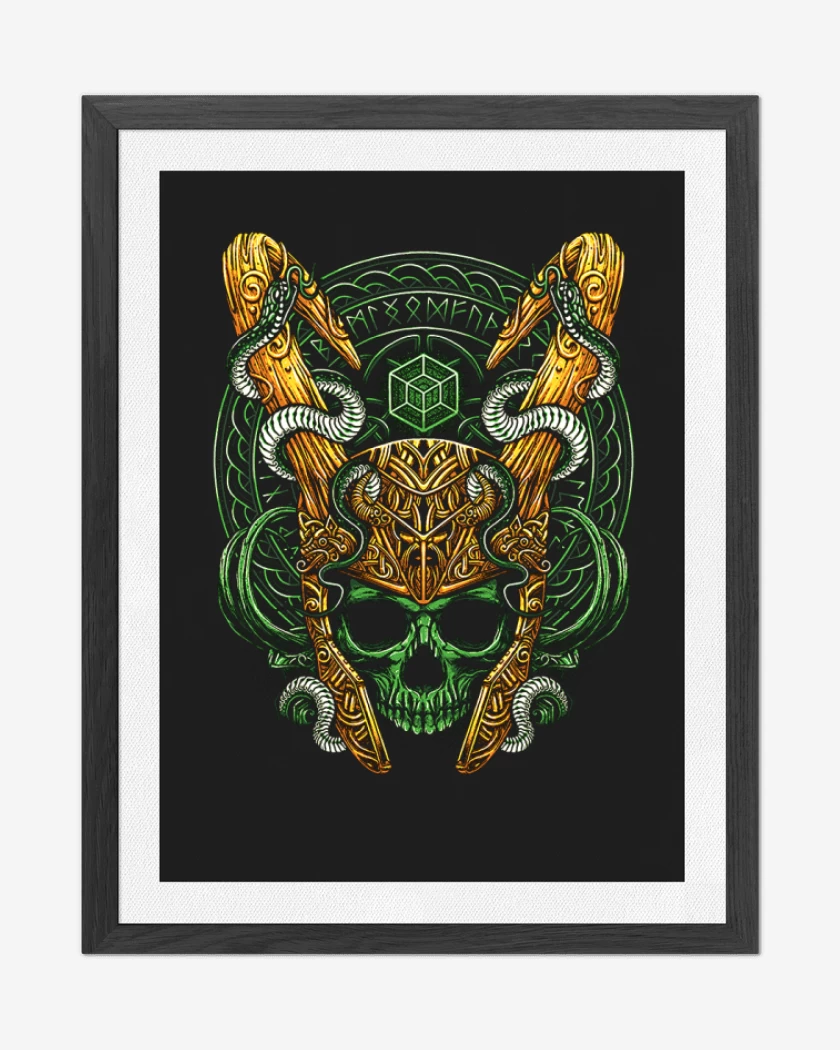 Cuadro decorativo Negro de Lokiloki