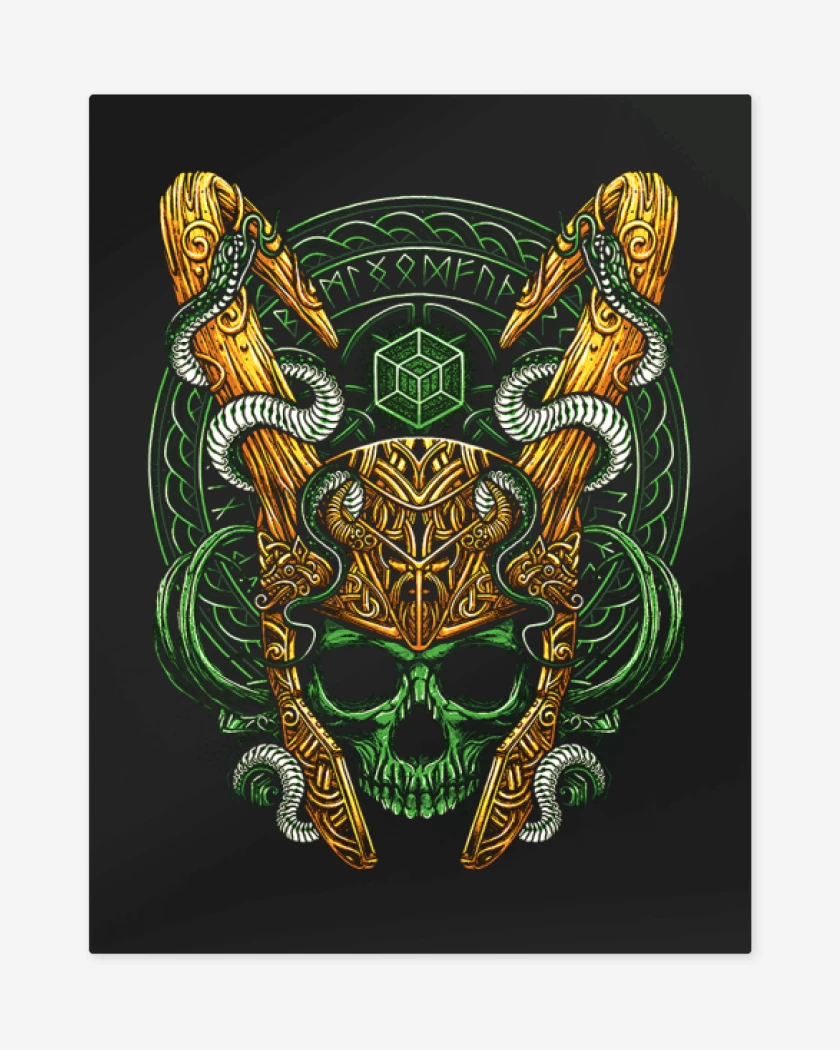 Print metalico Negro de Lokiloki