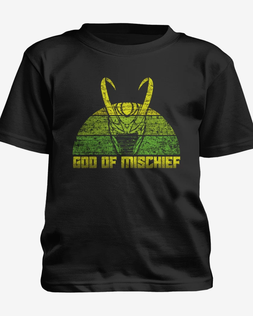 Polera de niño Negro de god of mischief