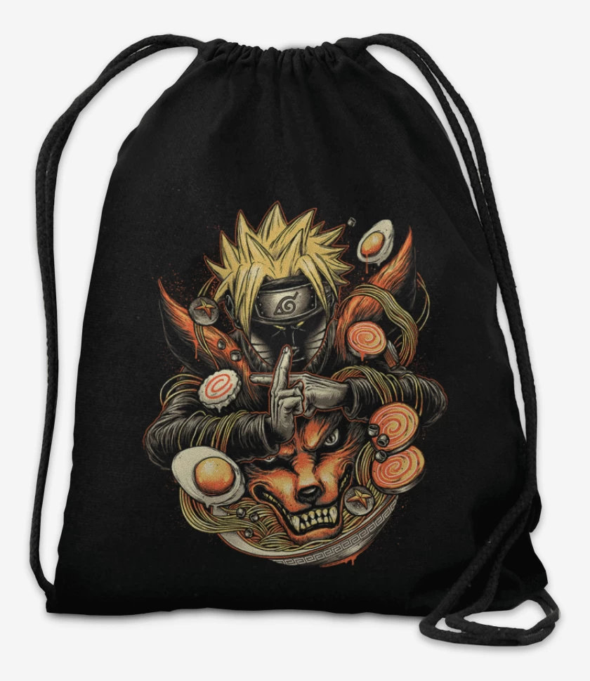Mochila Negro de Naruto