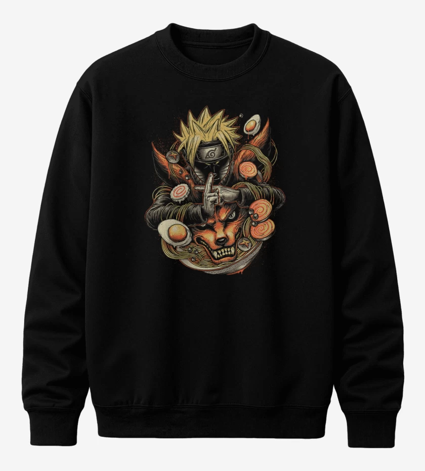 Poleron polo Negro de Naruto