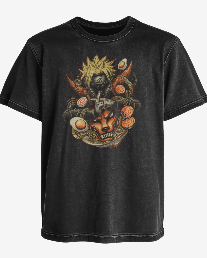 Polera desgastada Naruto
