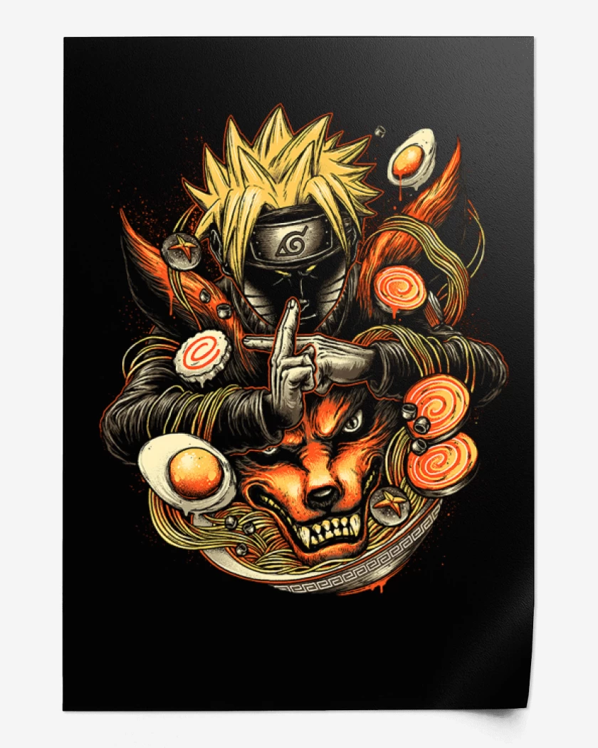 Print Negro de Naruto