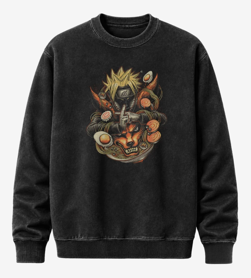 Poleron Polo Acid Wash Naruto
