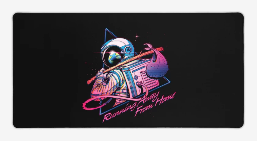 Mouse pad Gamer Negro de De la espacial